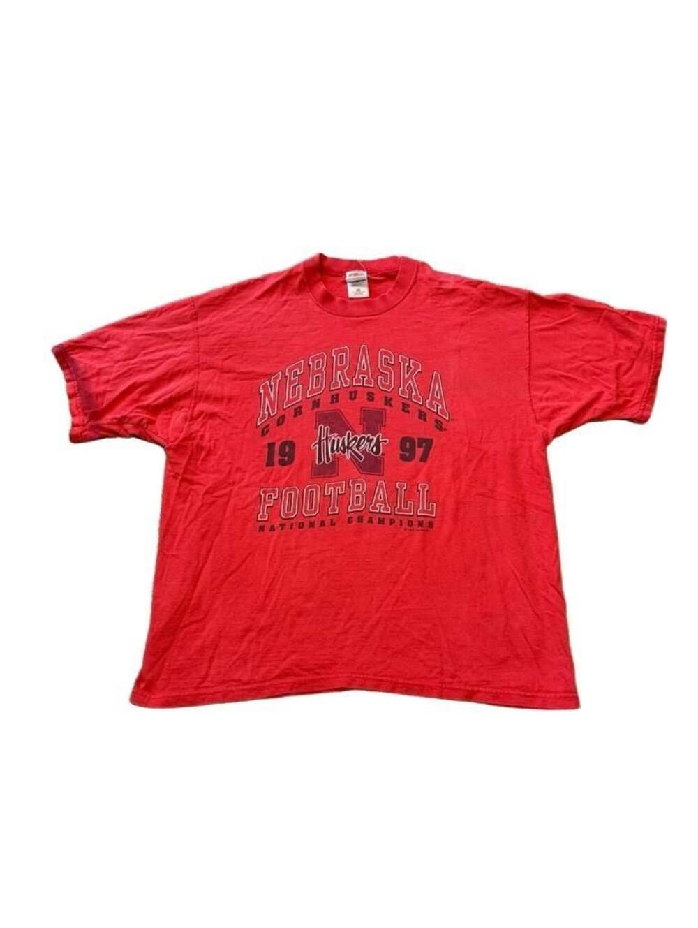 Vintage 1997 Nebraska Cornhuskers Football National Champions T-Shirt